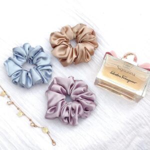 Satin scrunchies