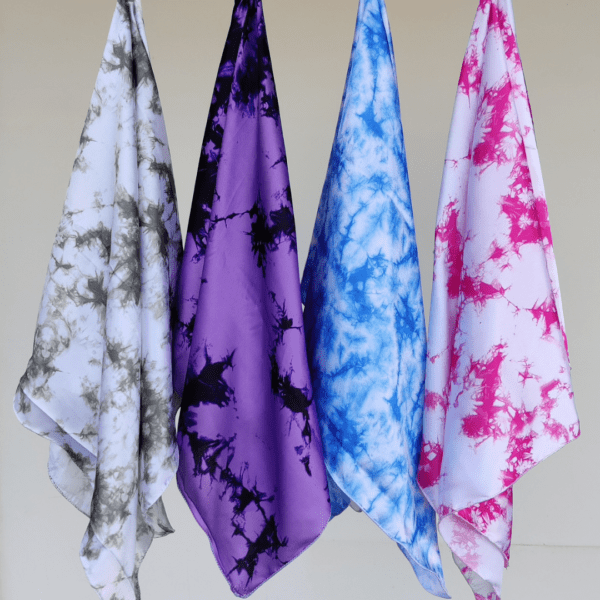 Satin printed scarves