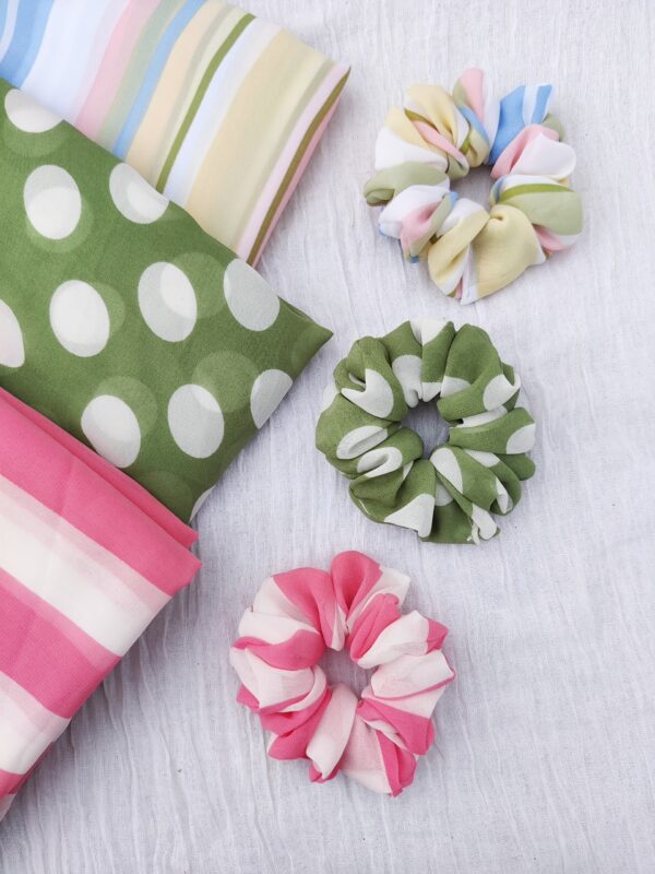 georgette scrunchies