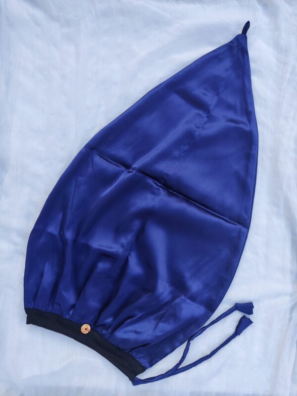 long satin bonnet